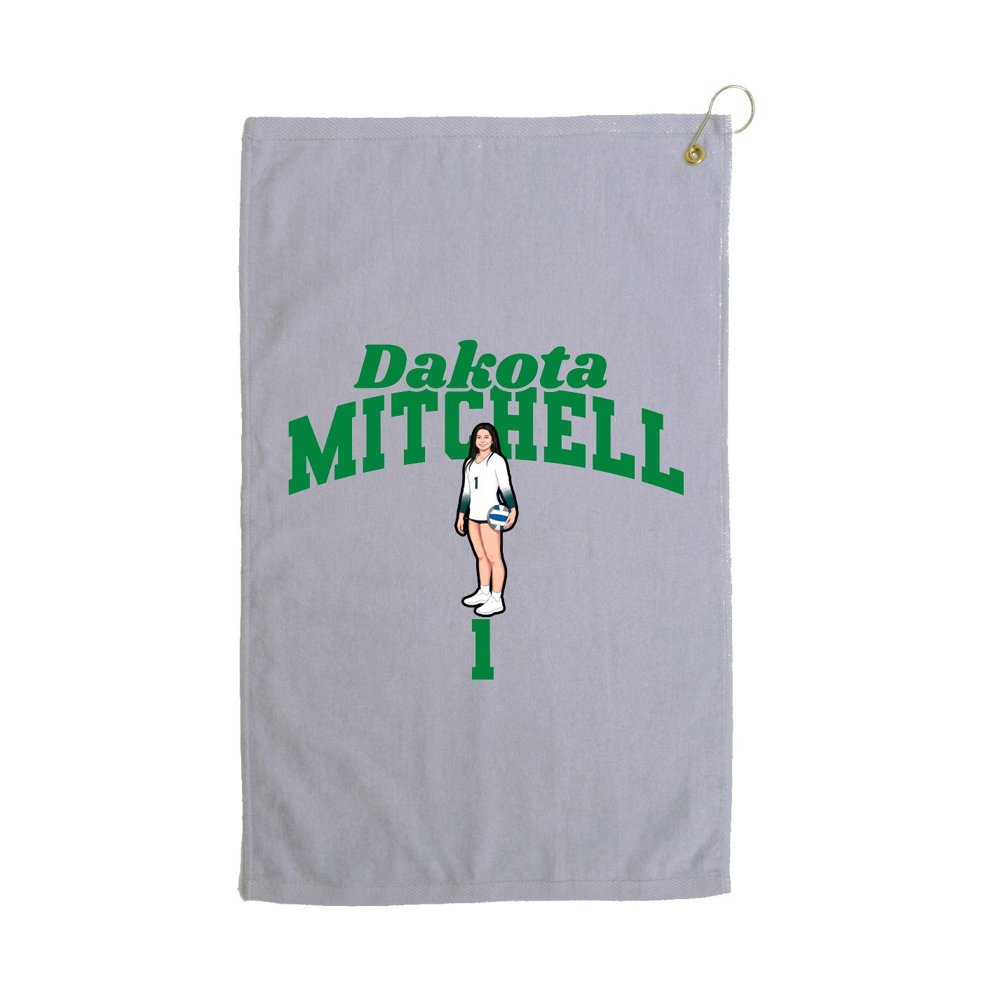 Golf Towel — Signature Arch in Grey