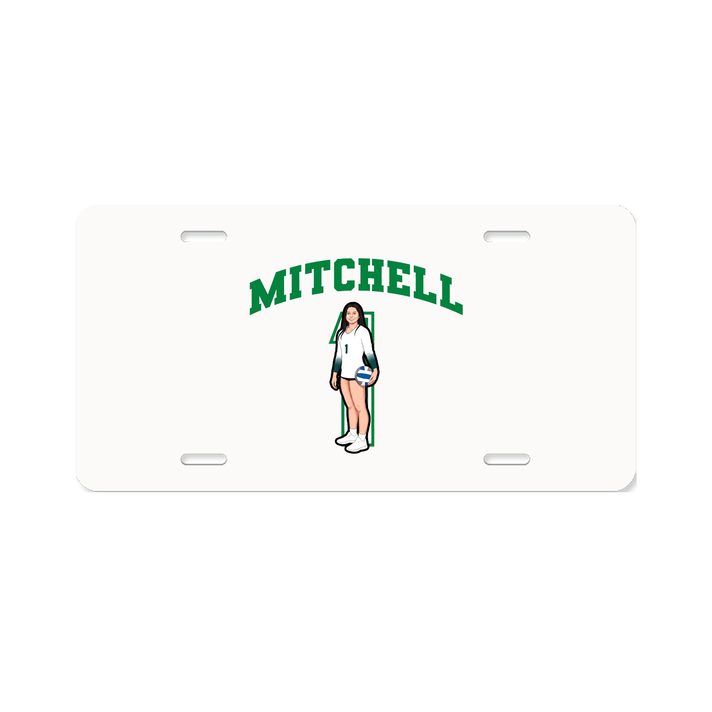 License Plate — Number in Classic