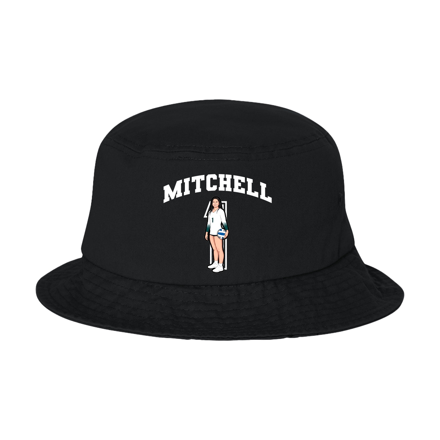 Bucket Cap — Number in Black