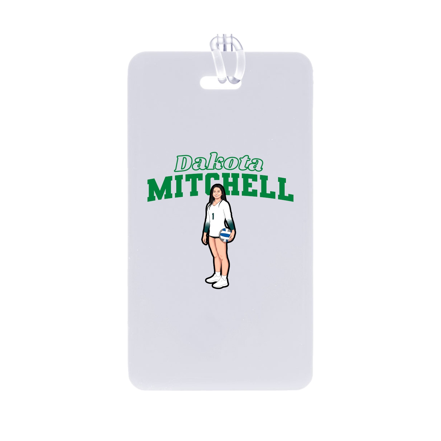 Bag Tag — Name Arch in Classic
