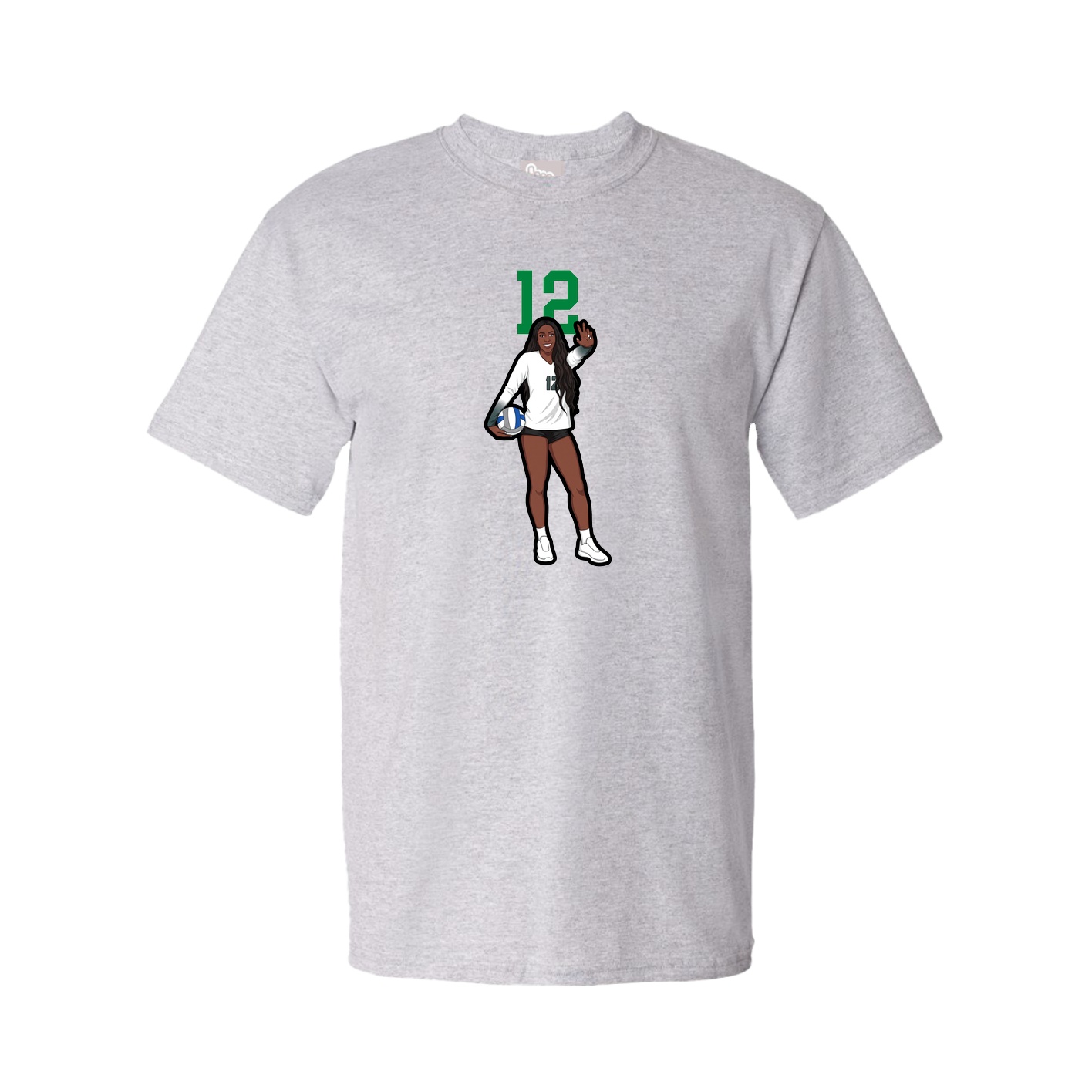 Tee — Number Top in Grey