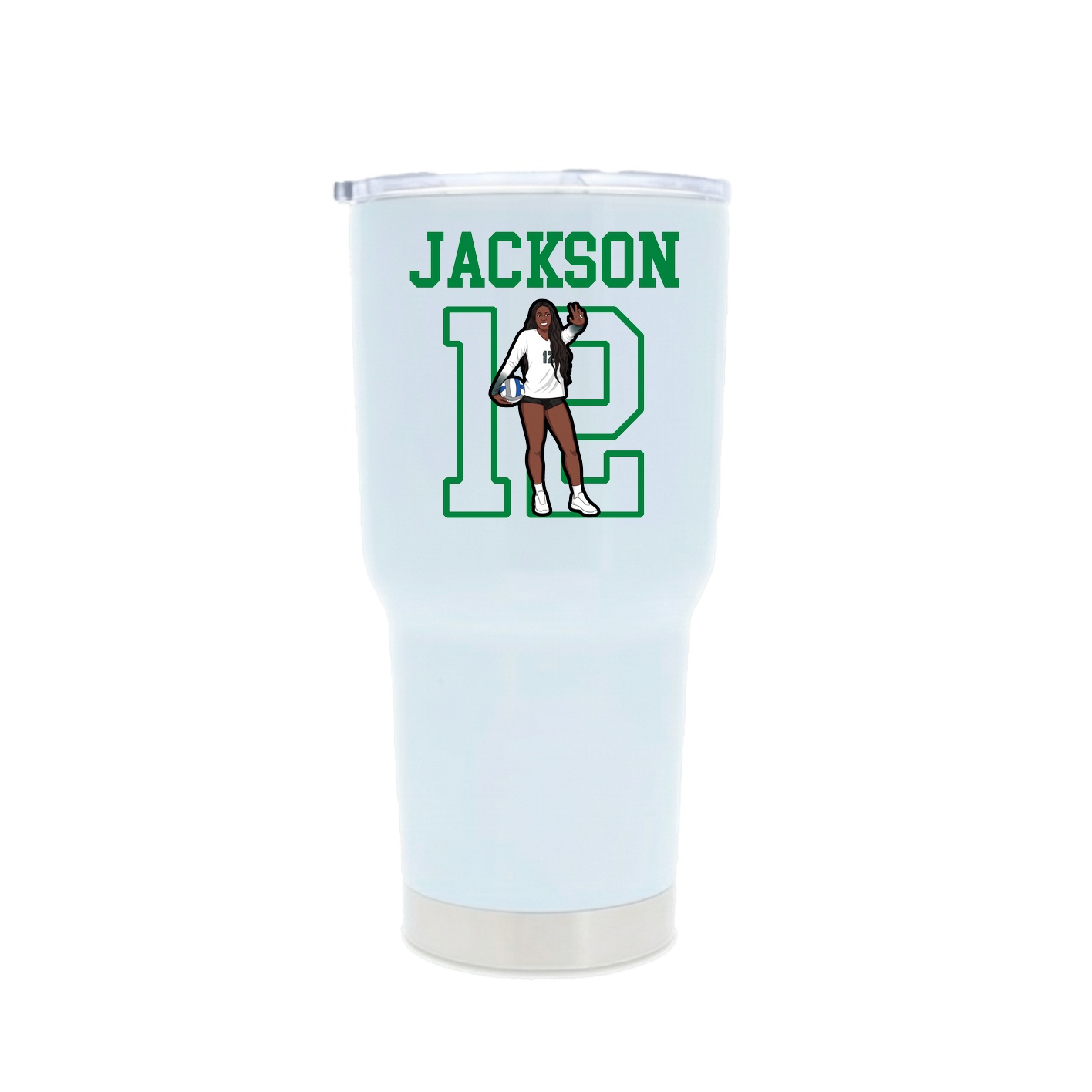 30oz Stainless Steel Tumbler — Shirsey in White