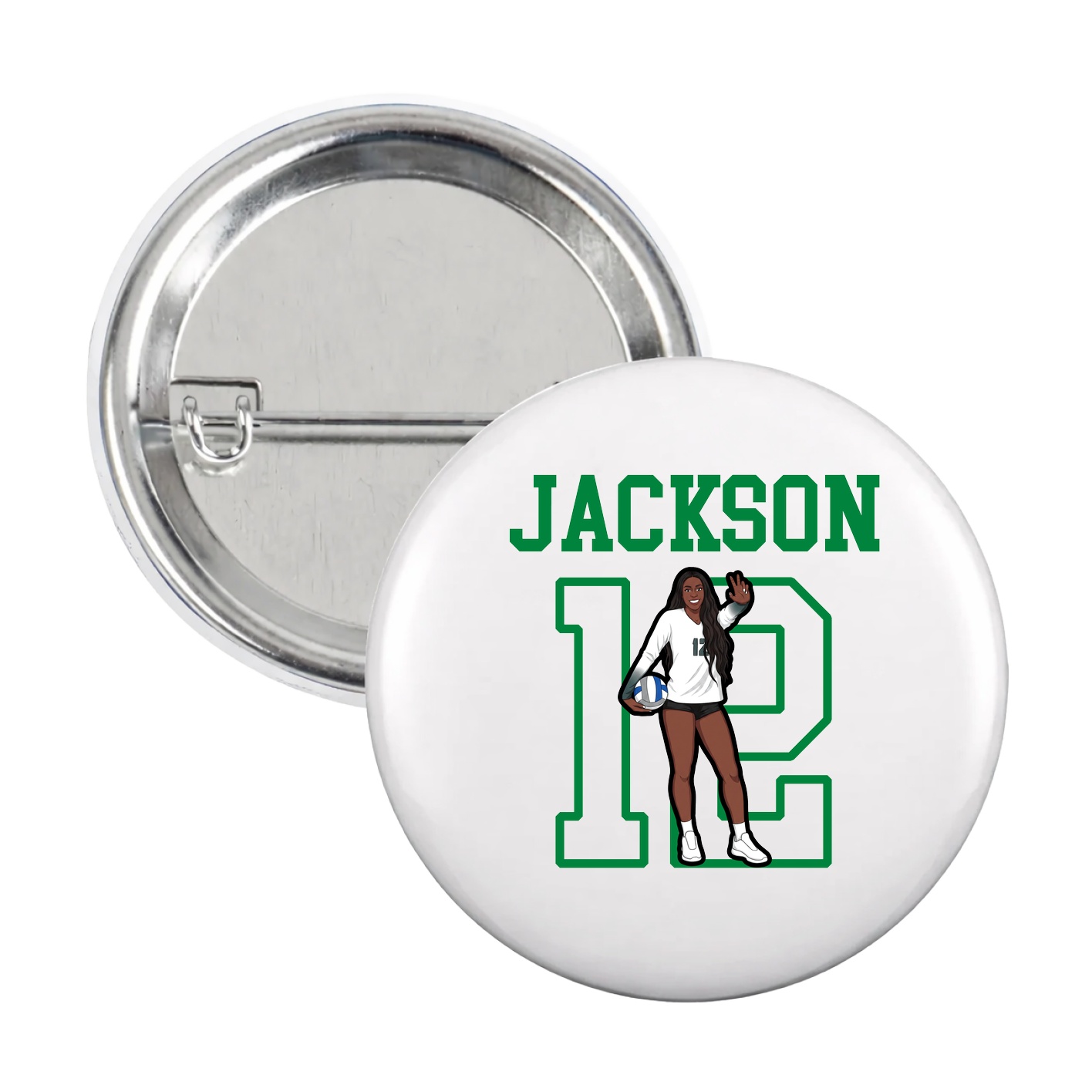 Game Day Button — Shirsey in White