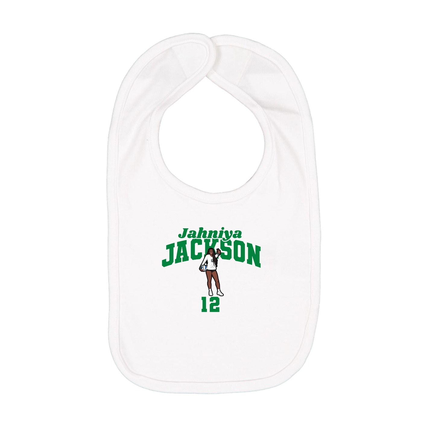 Infant Bib — Signature Arch in White