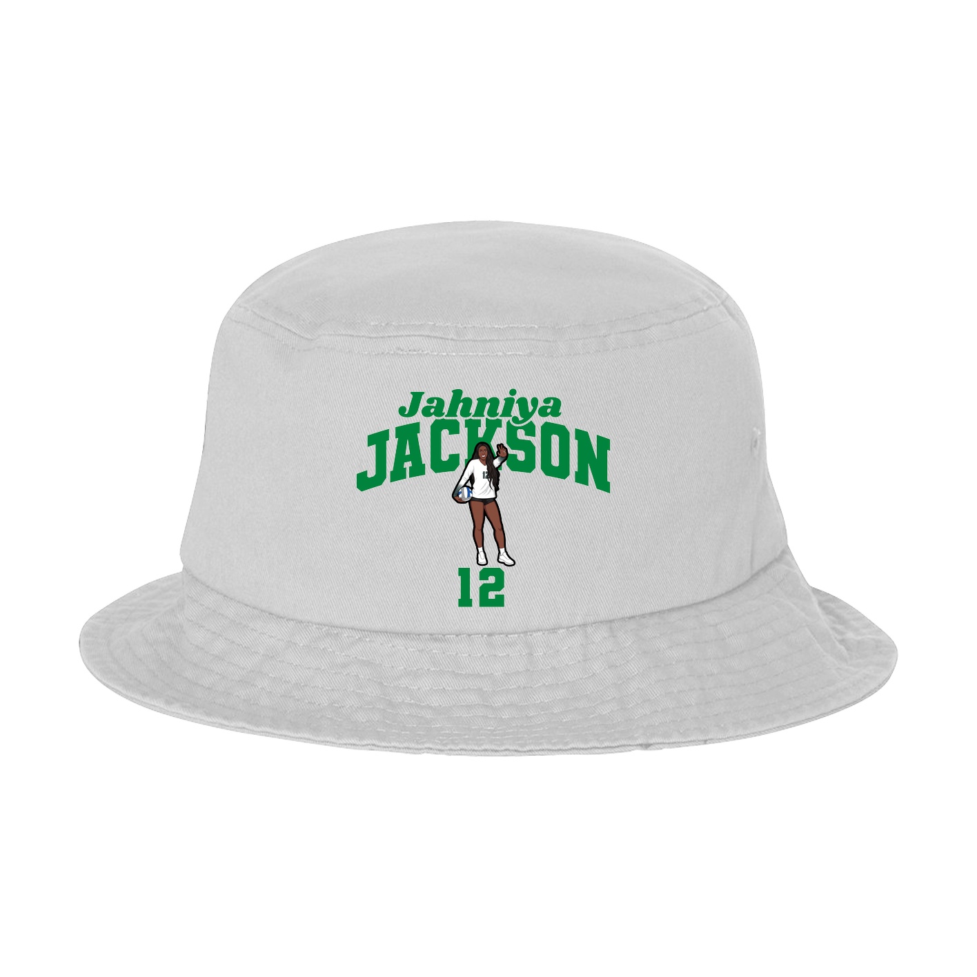 Bucket Cap — Signature Arch in White