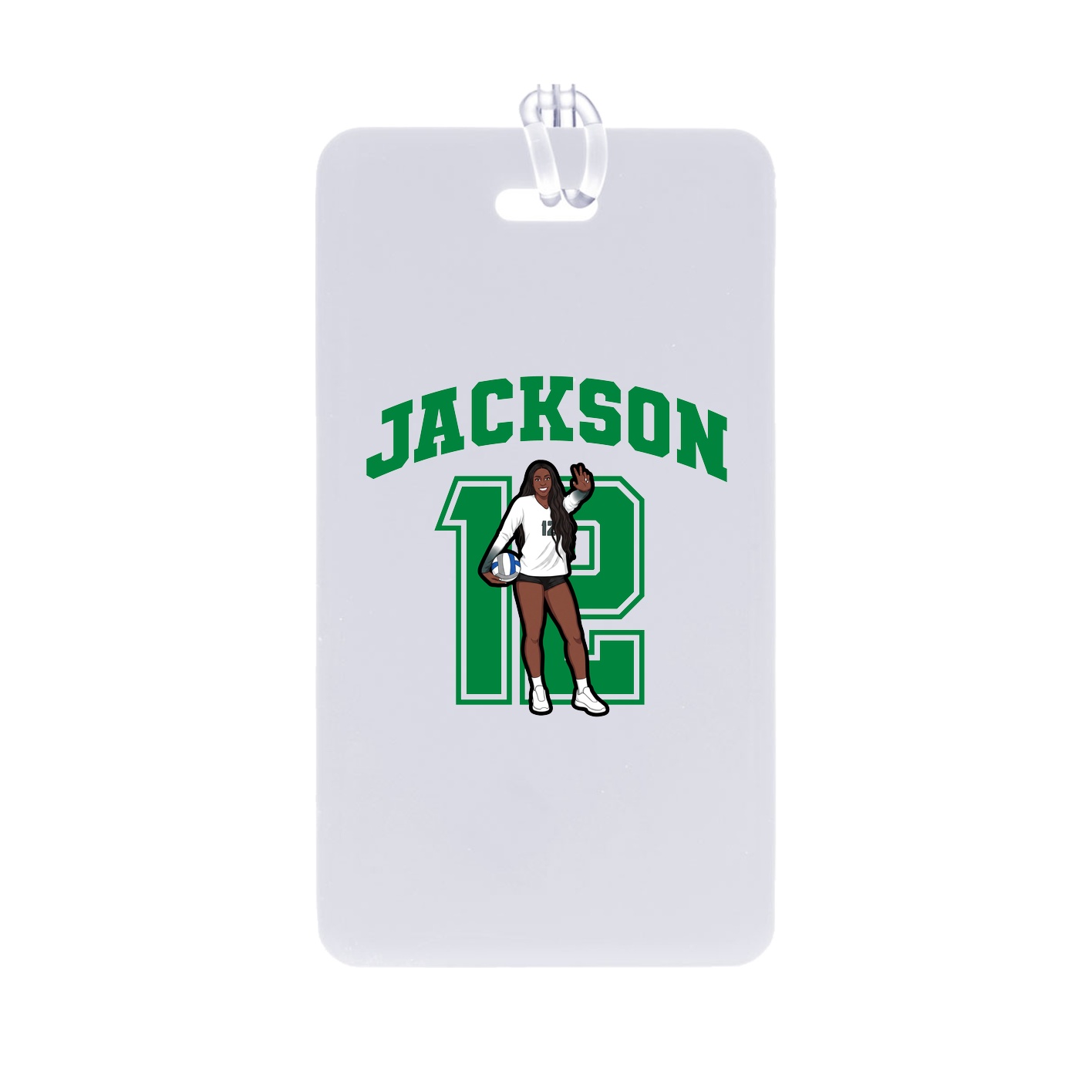 Bag Tag — Number in Classic