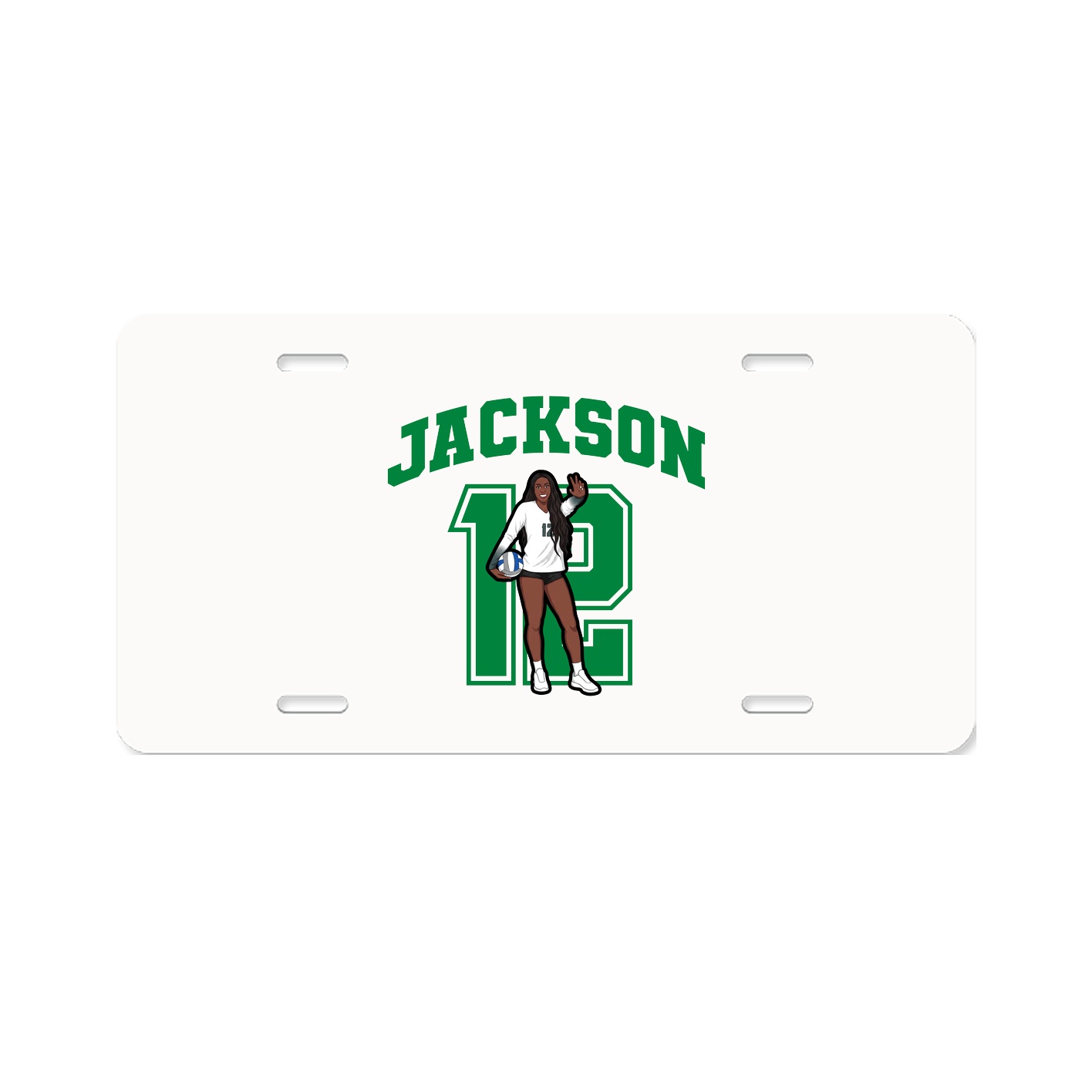 License Plate — Number in Classic