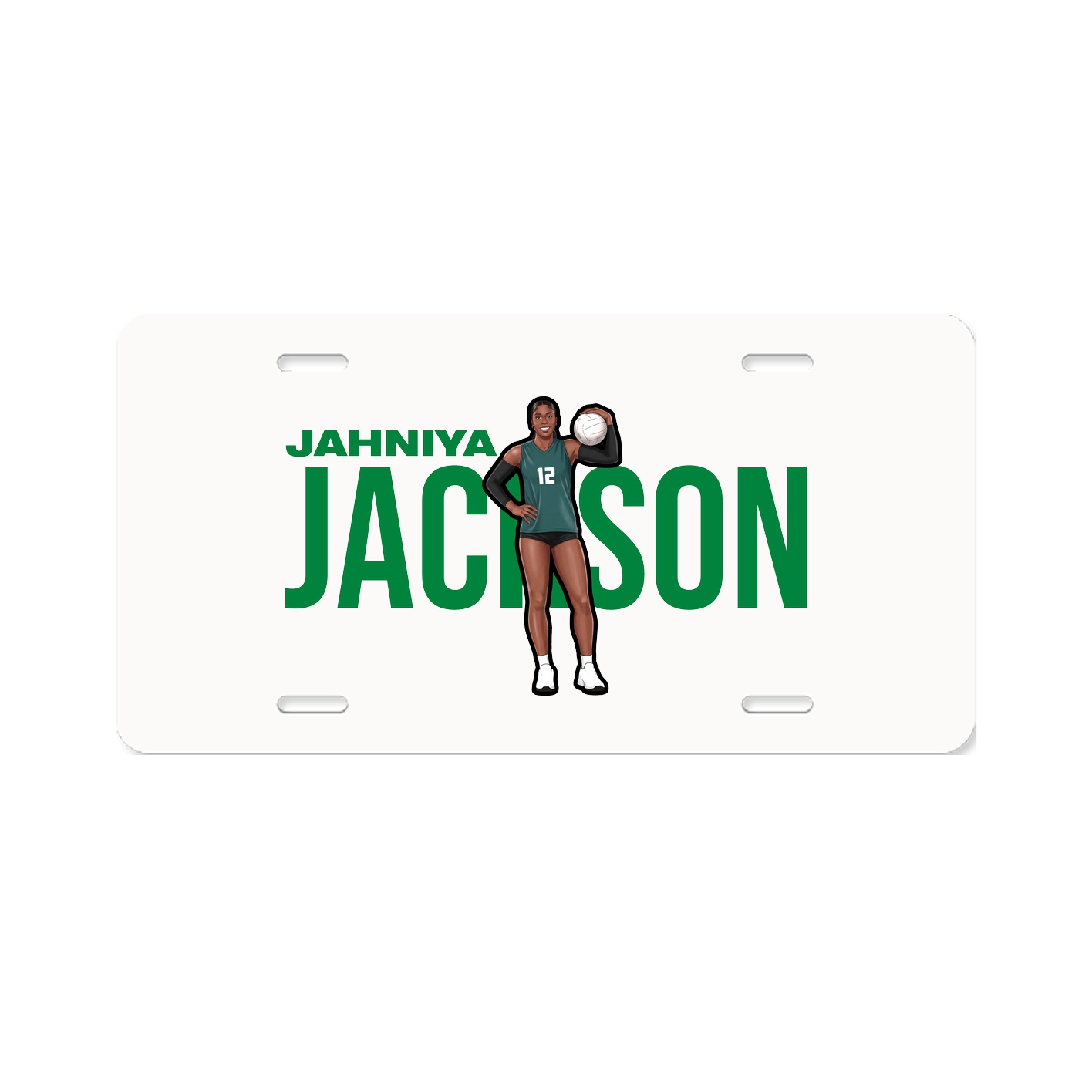 License Plate — Player Name in Classic