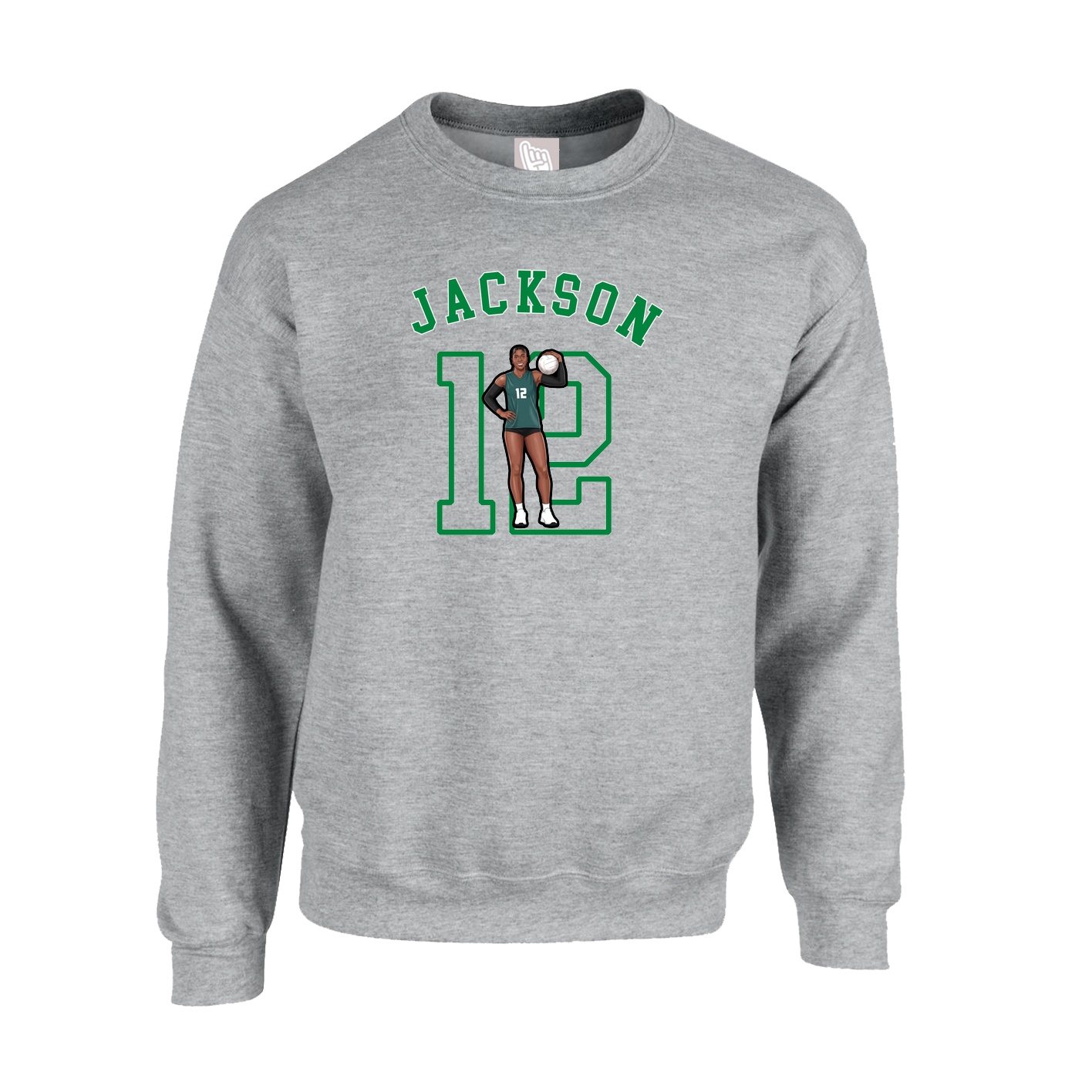 Fleece Crew — Shirsey Arch in Grey