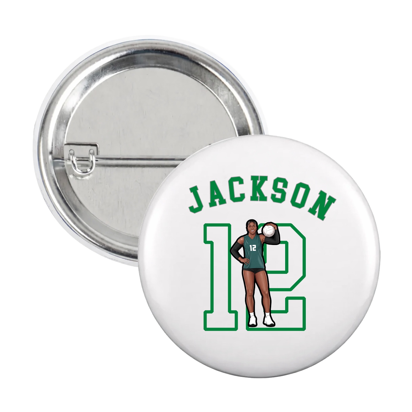 Game Day Button — Shirsey Arch in White
