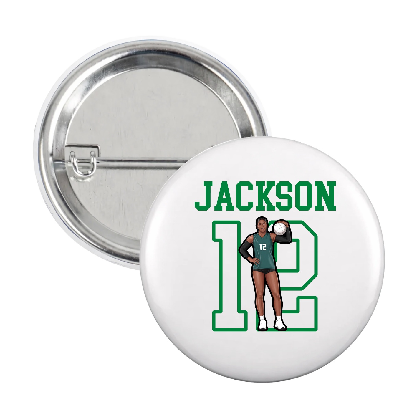 Game Day Button — Shirsey in White