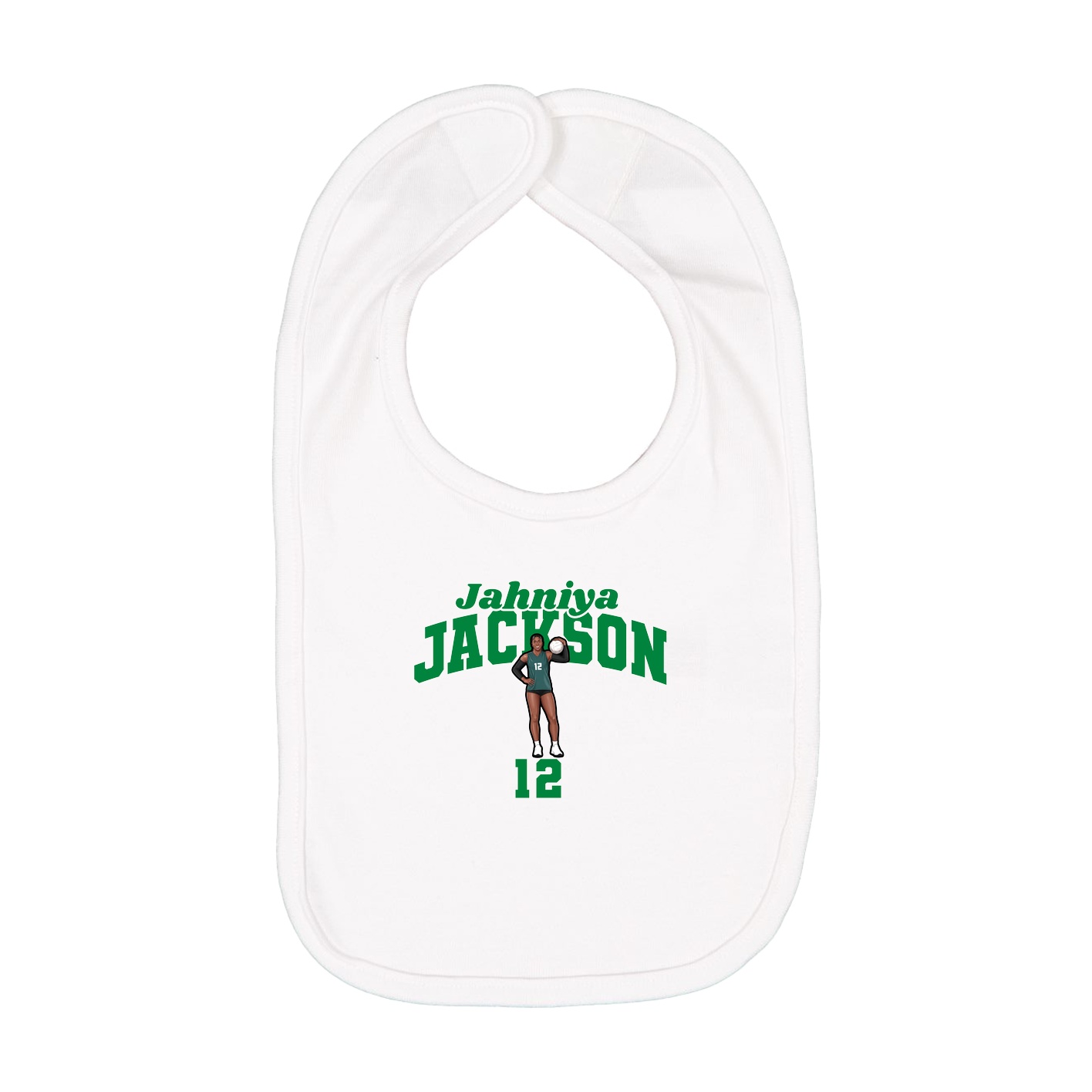 Infant Bib — Signature Arch in White