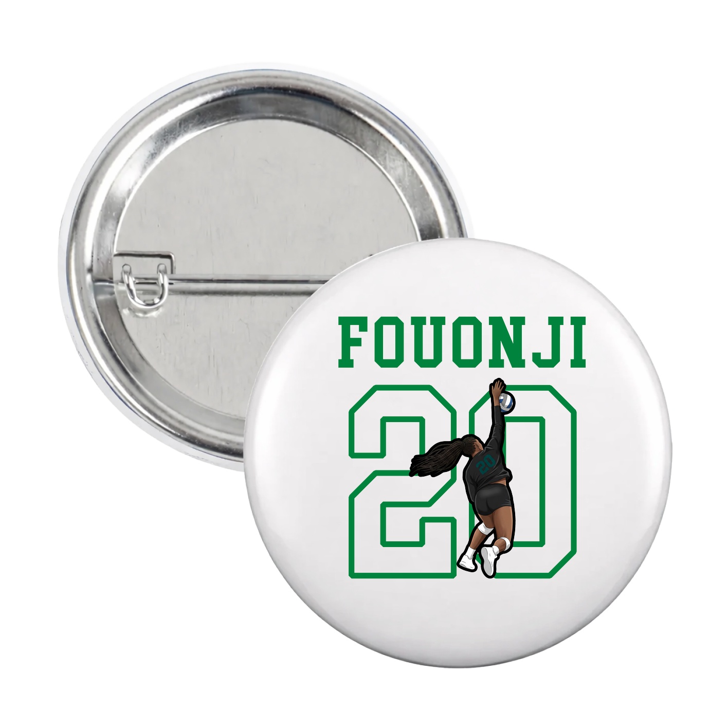 Game Day Button — Shirsey in White