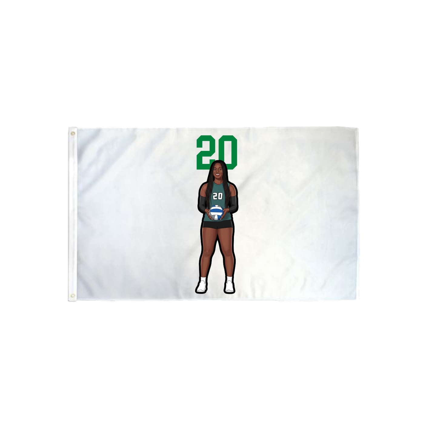 3x5 Flag — Number Top in Classic