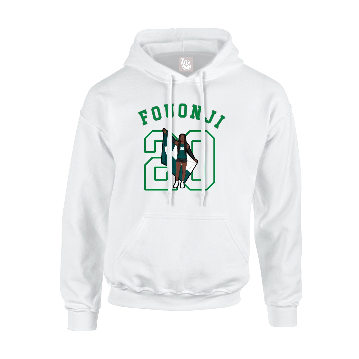 Youth Hoodie — Shirsey Arch in White