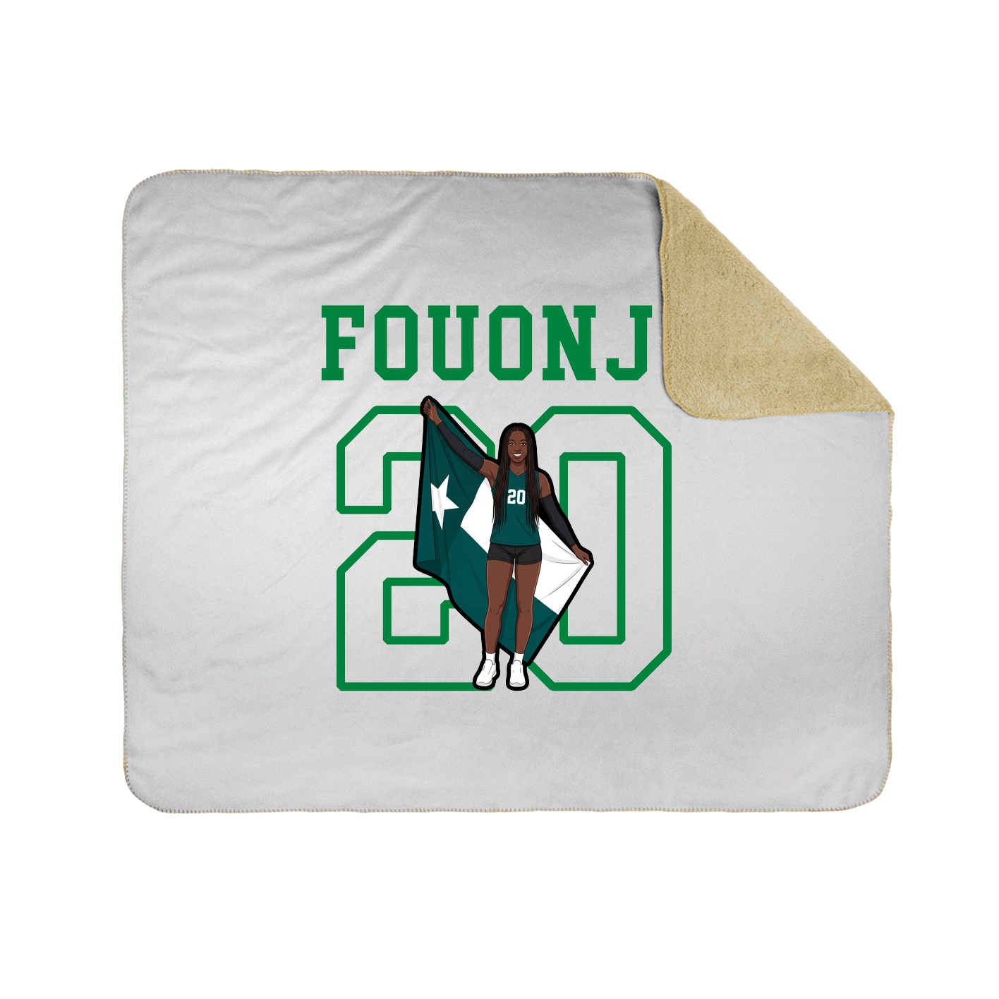 Throw Blanket — Shirsey in White