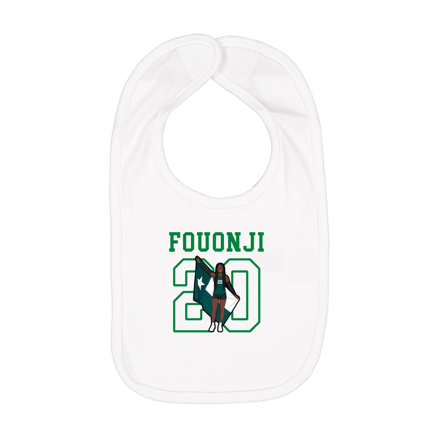 Infant Bib — Shirsey in White