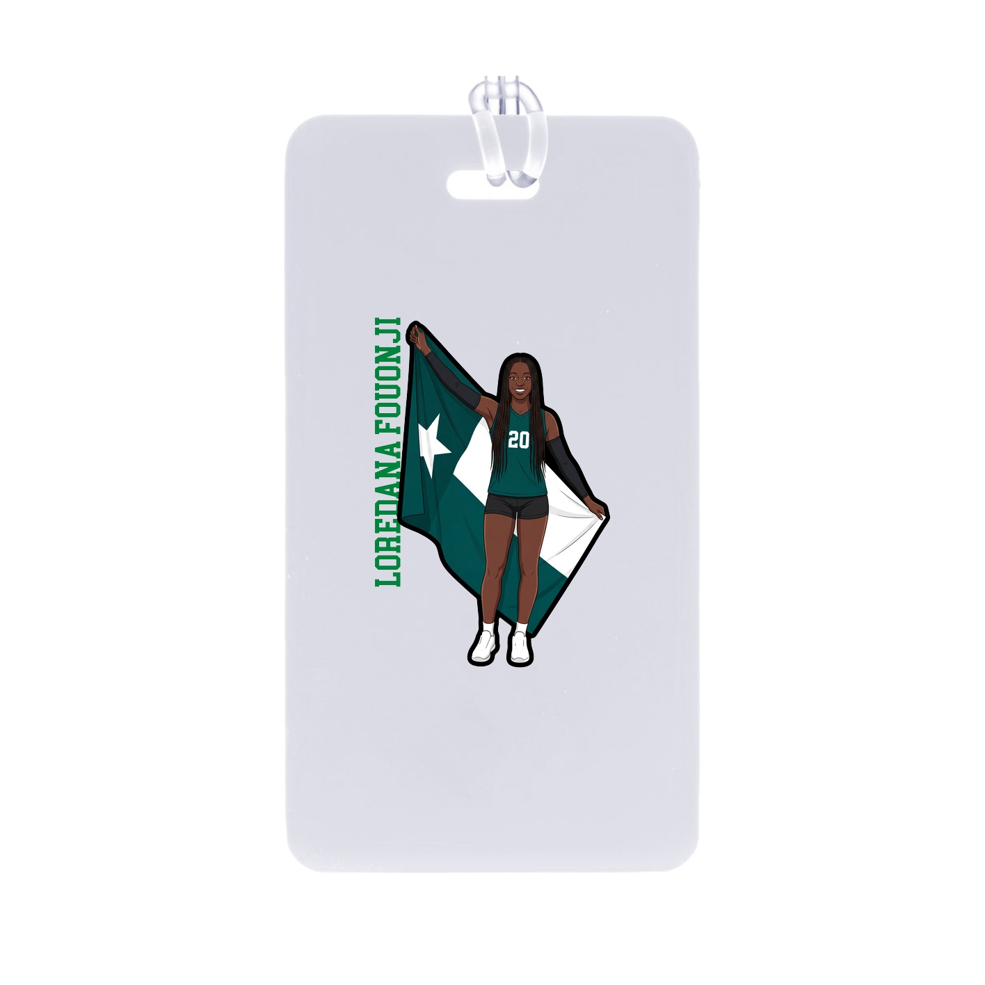 Bag Tag — Name Vertical in Classic