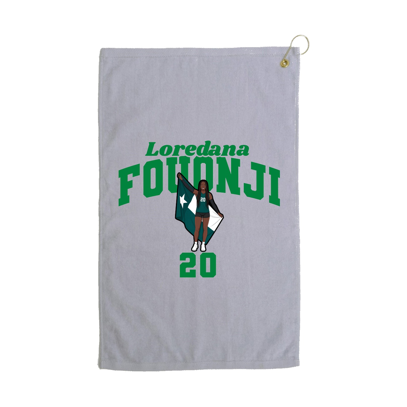 Golf Towel — Signature Arch in Grey