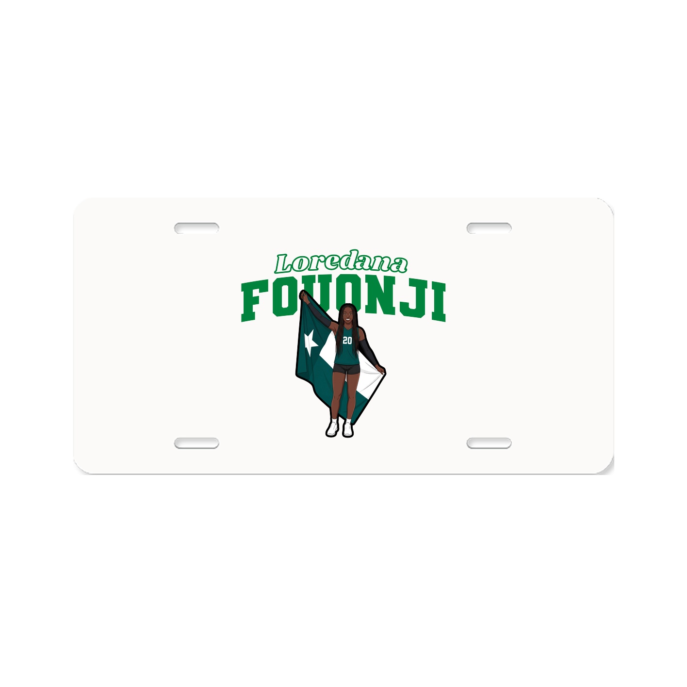 License Plate — Name Arch in Classic