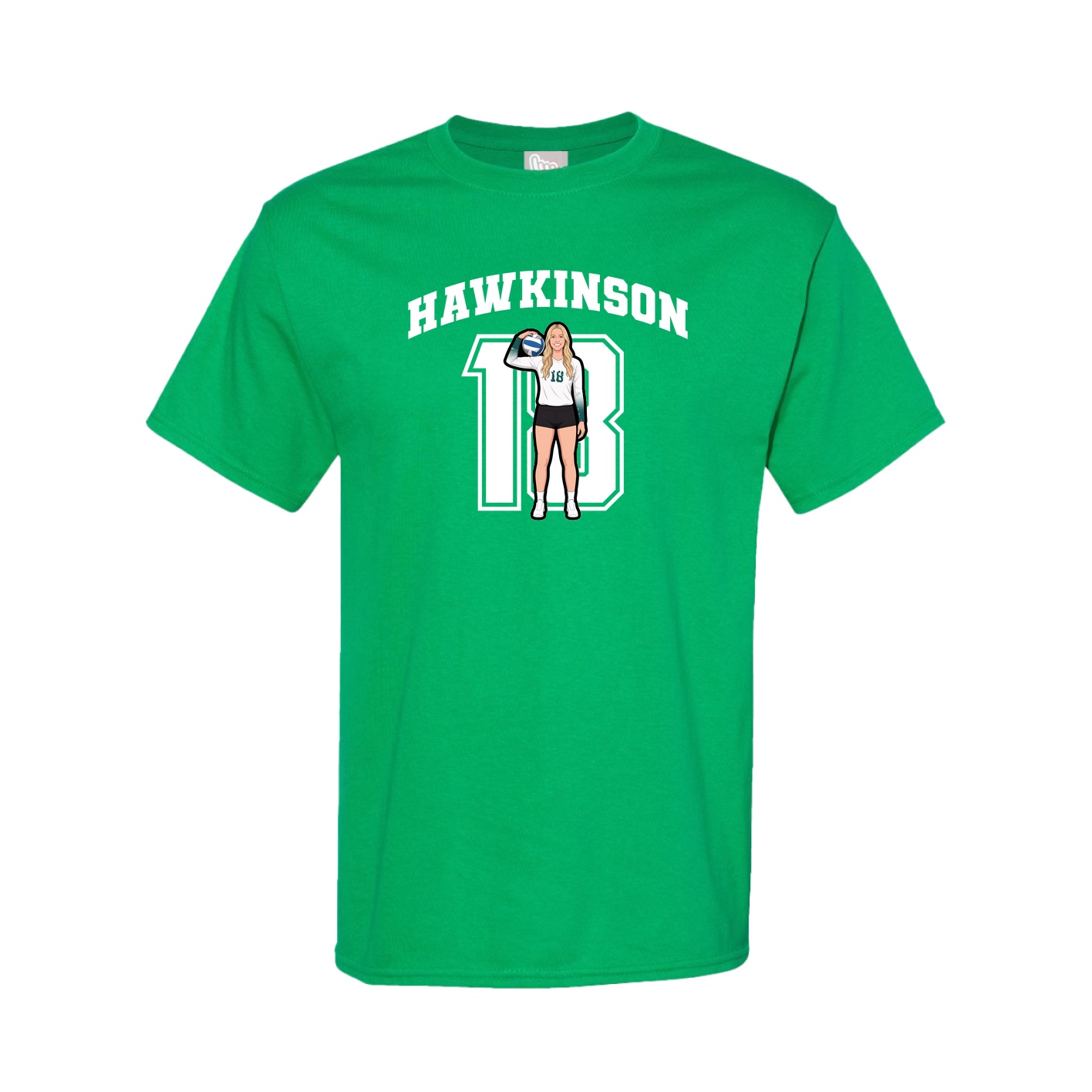 Tee — Number in Green