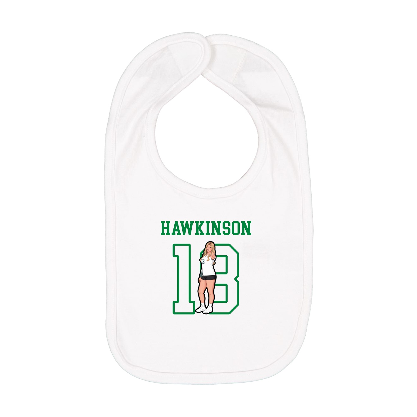 Infant Bib — Shirsey in White