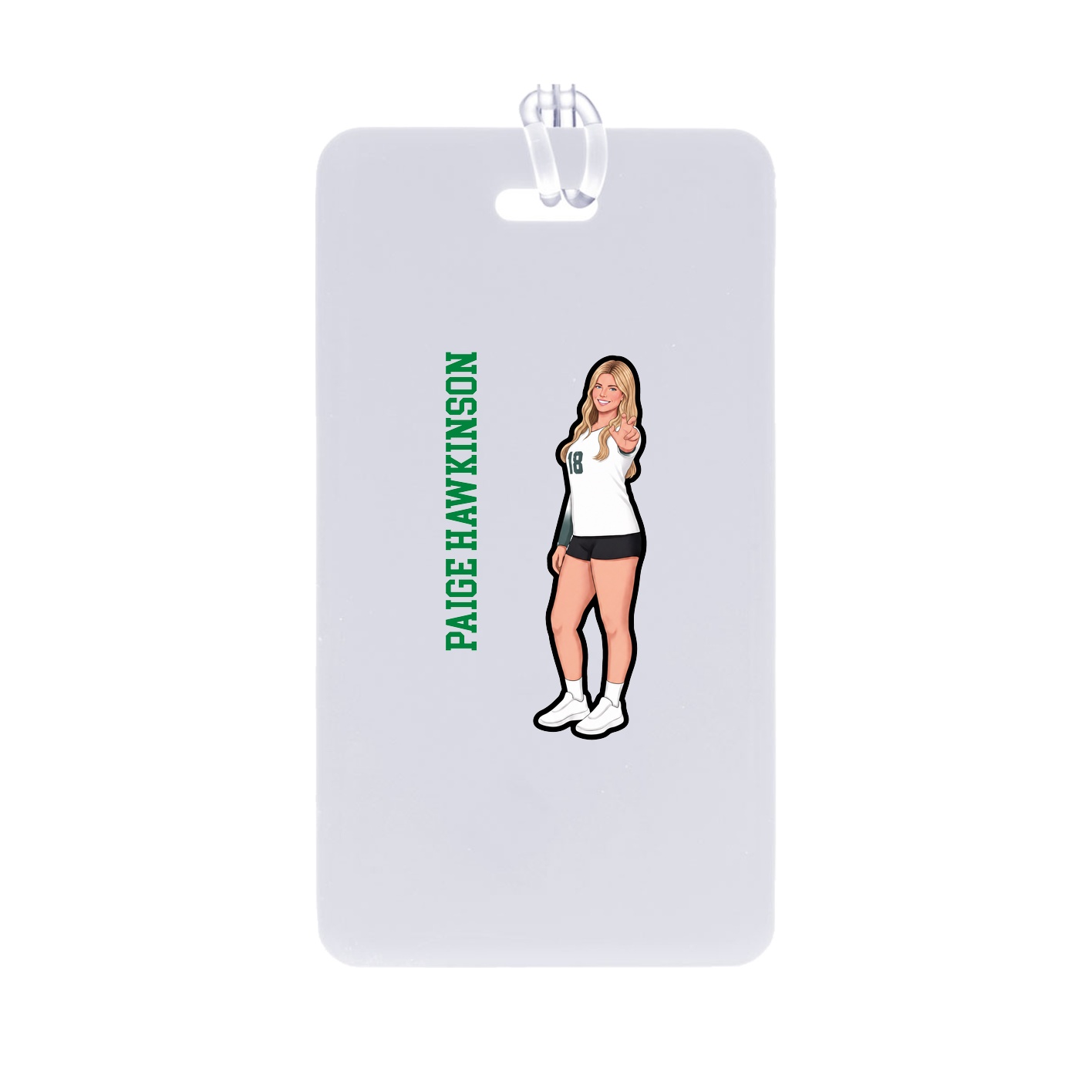 Bag Tag — Name Vertical in Classic
