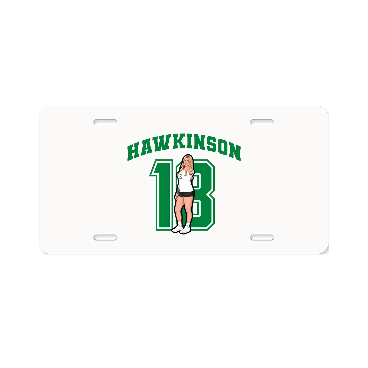License Plate — Number in Classic