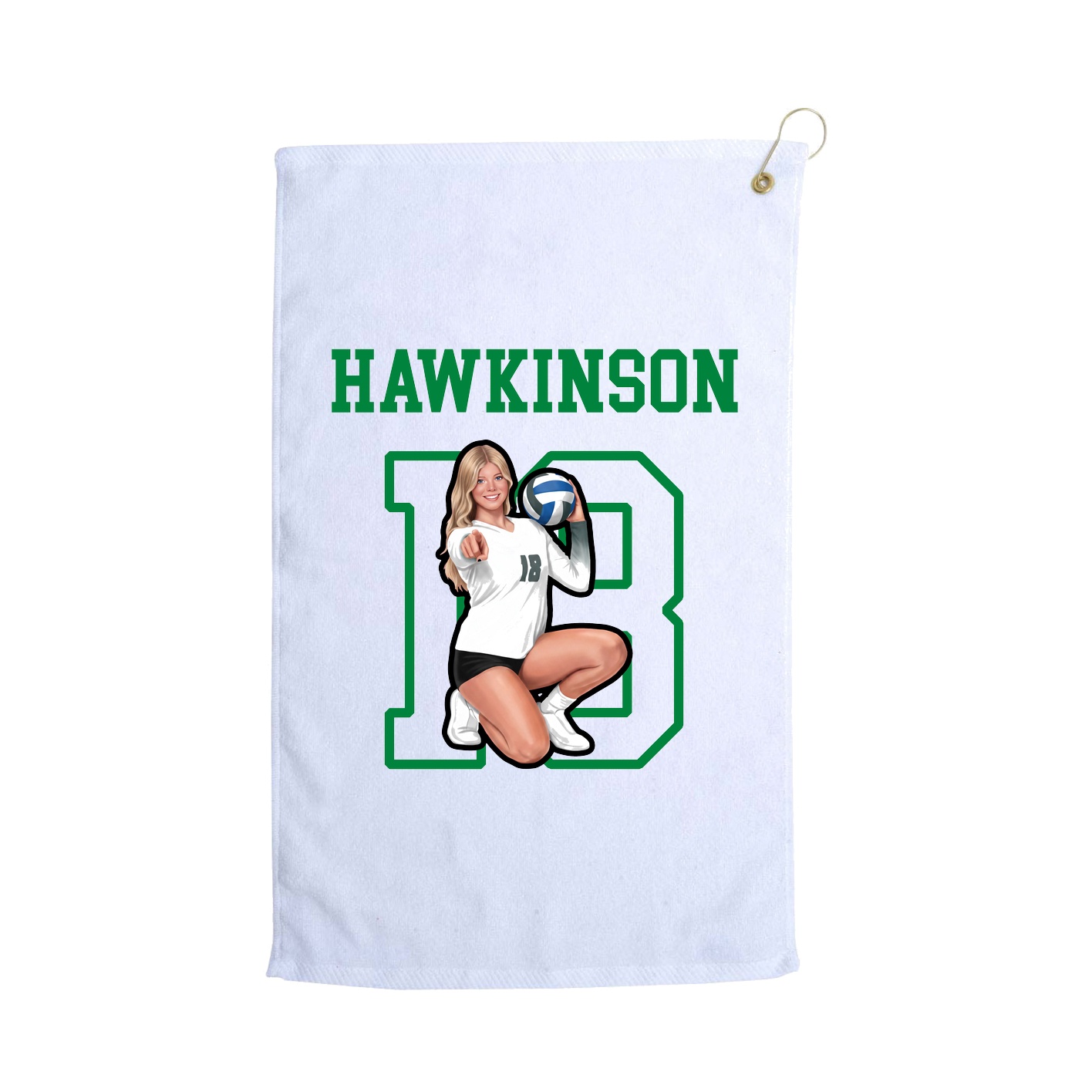 Golf Towel — Shirsey in White