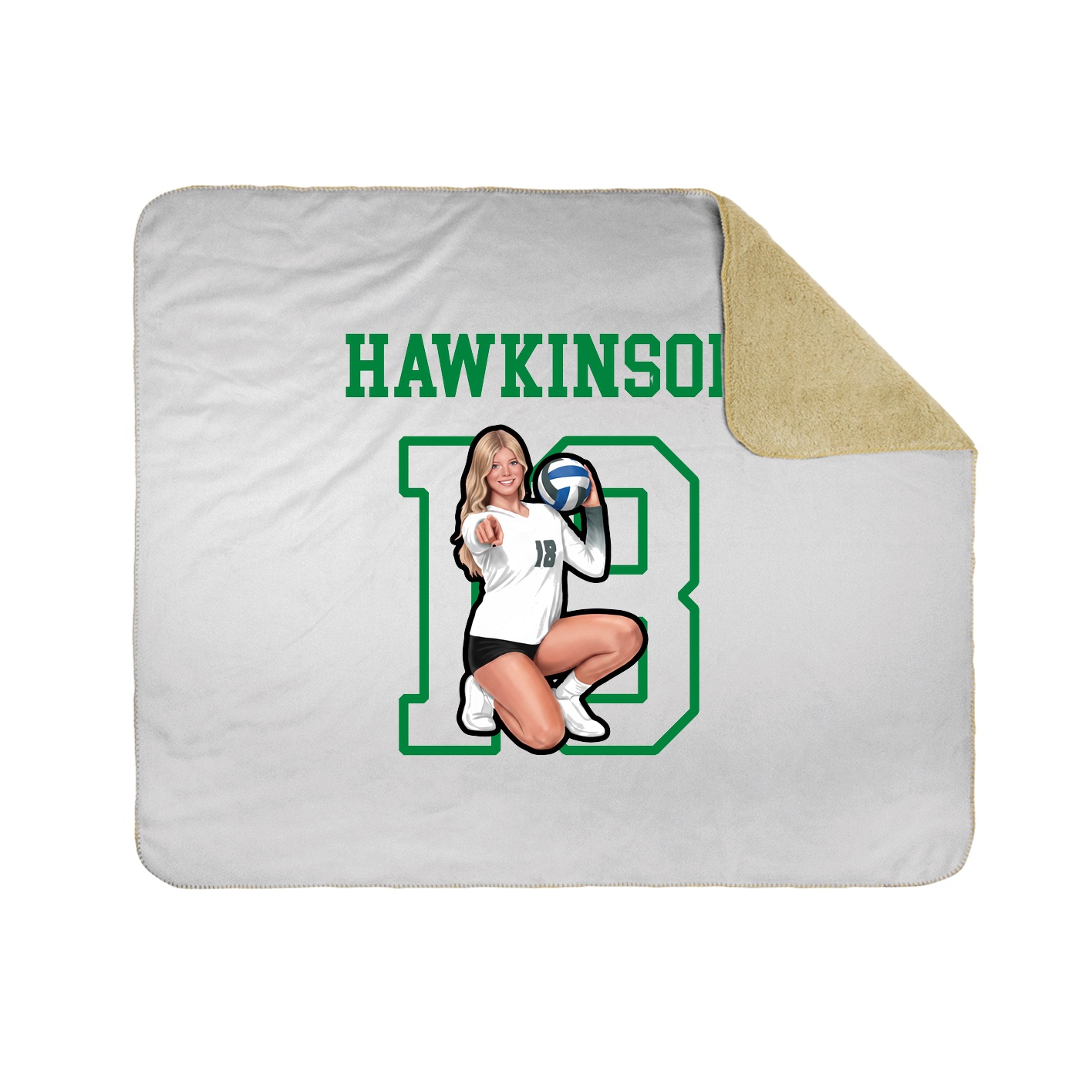 Throw Blanket — Shirsey in White