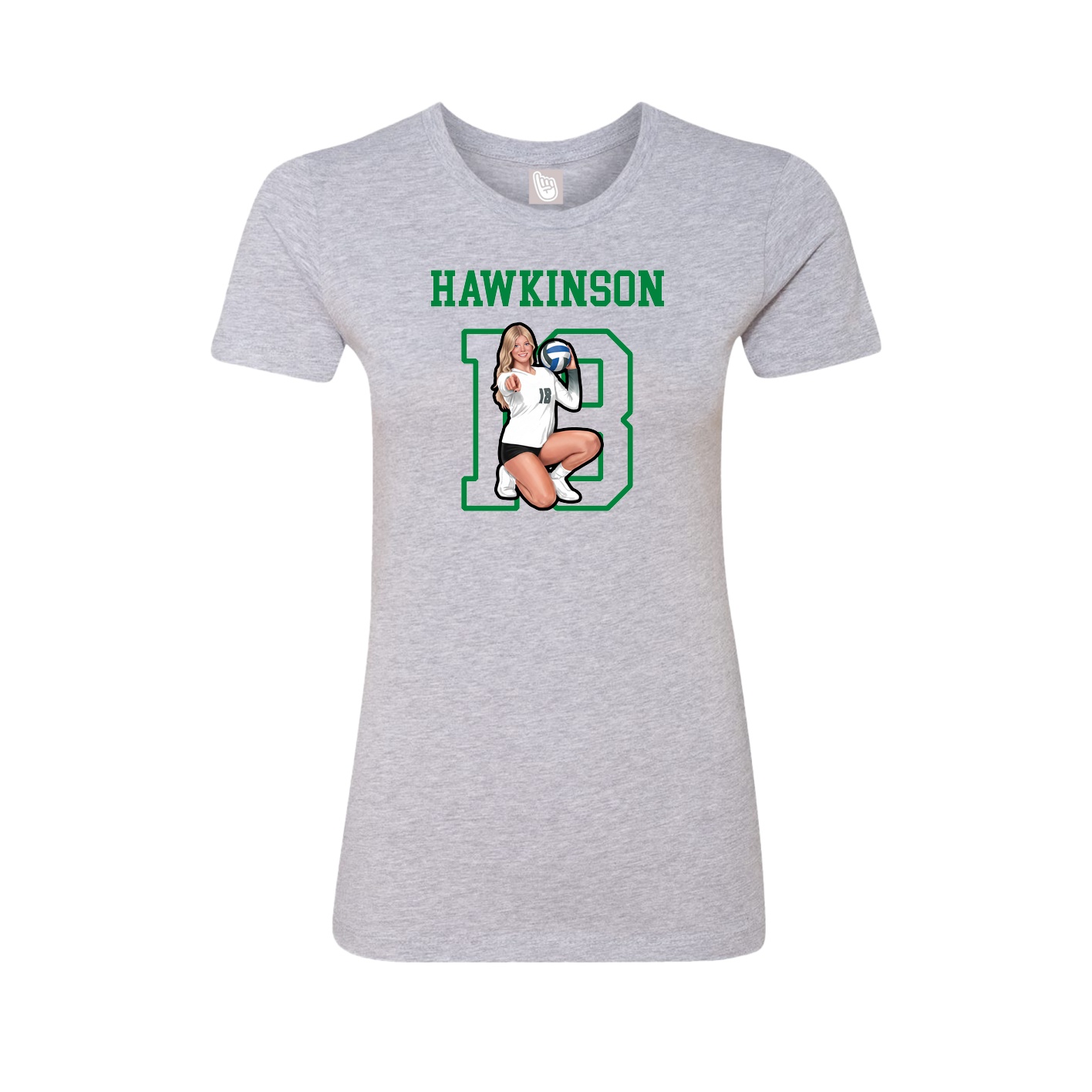 Fitted Women's Tee — Shirsey in Grey