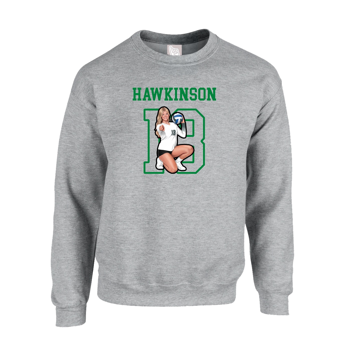 Fleece Crew — Shirsey in Grey