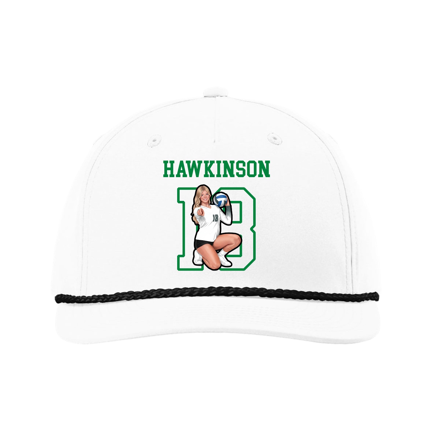 Five-Panel Classic Rope Cap — Shirsey in White