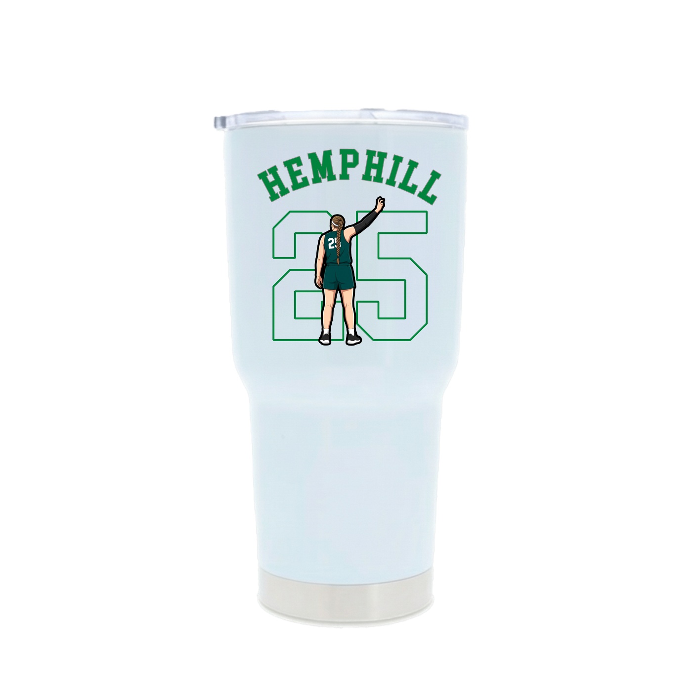 30oz Stainless Steel Tumbler — Shirsey Arch in White