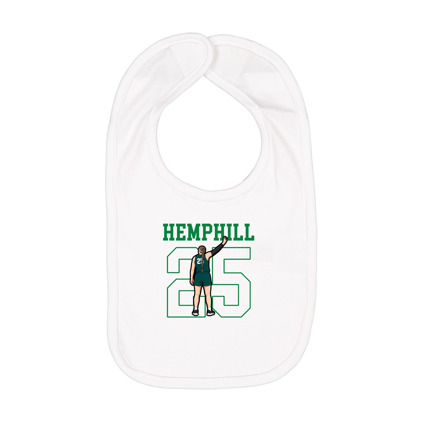 Infant Bib — Shirsey in White