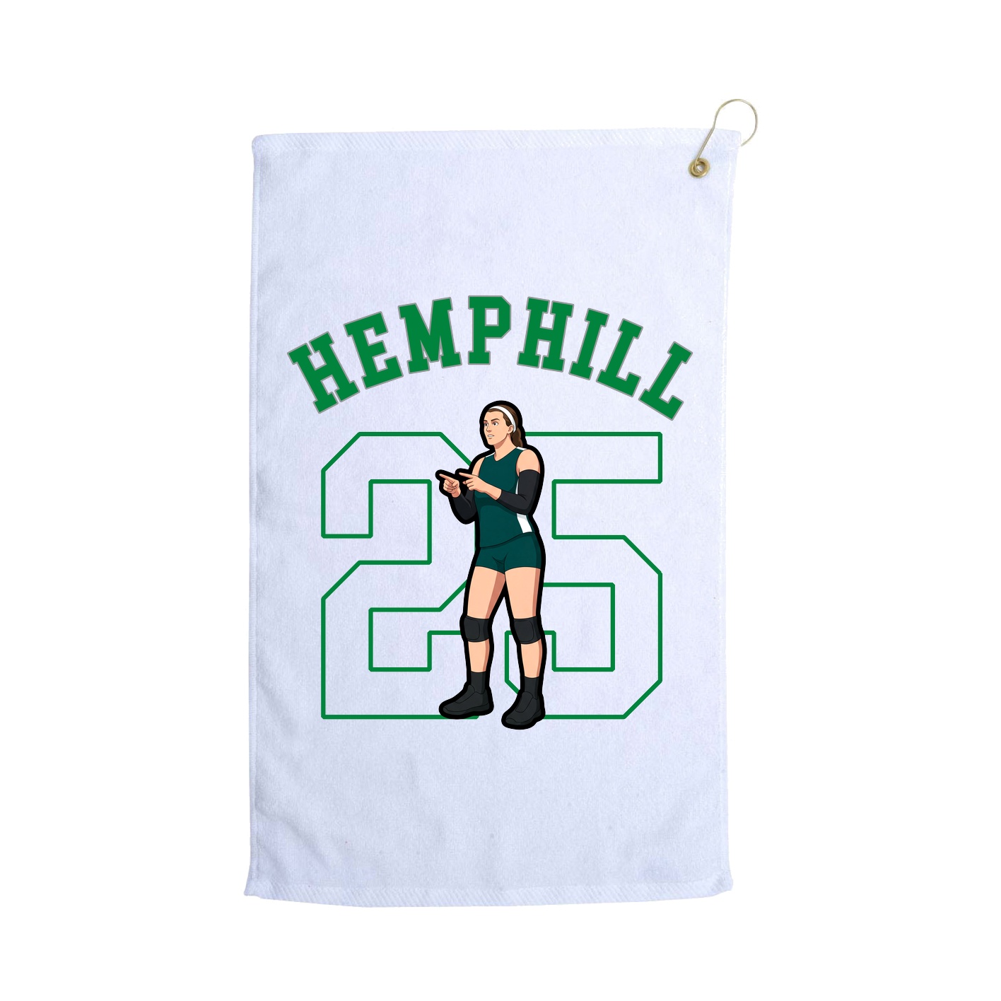 Golf Towel — Shirsey Arch in White