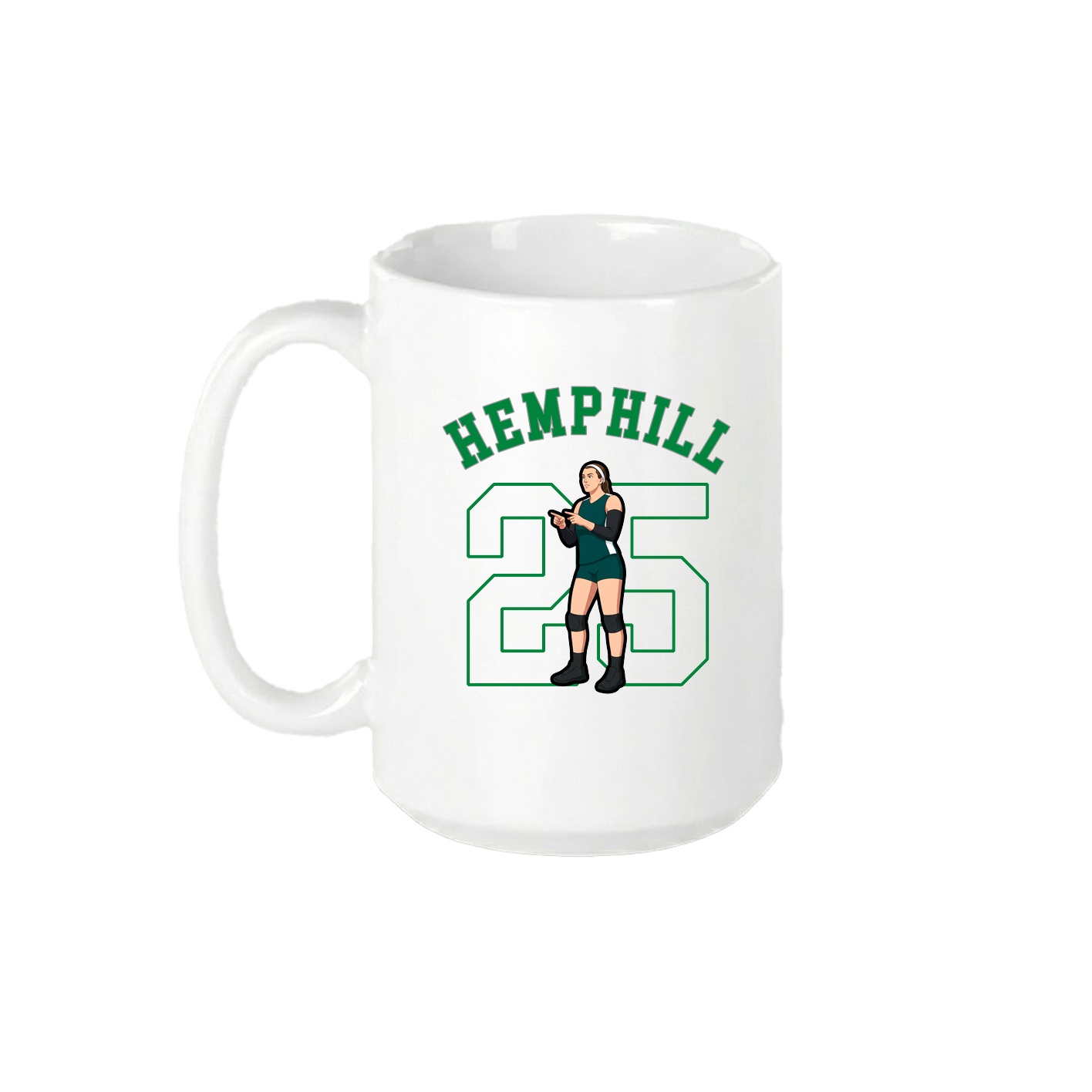 15oz Coffee Mug — Shirsey Arch in White