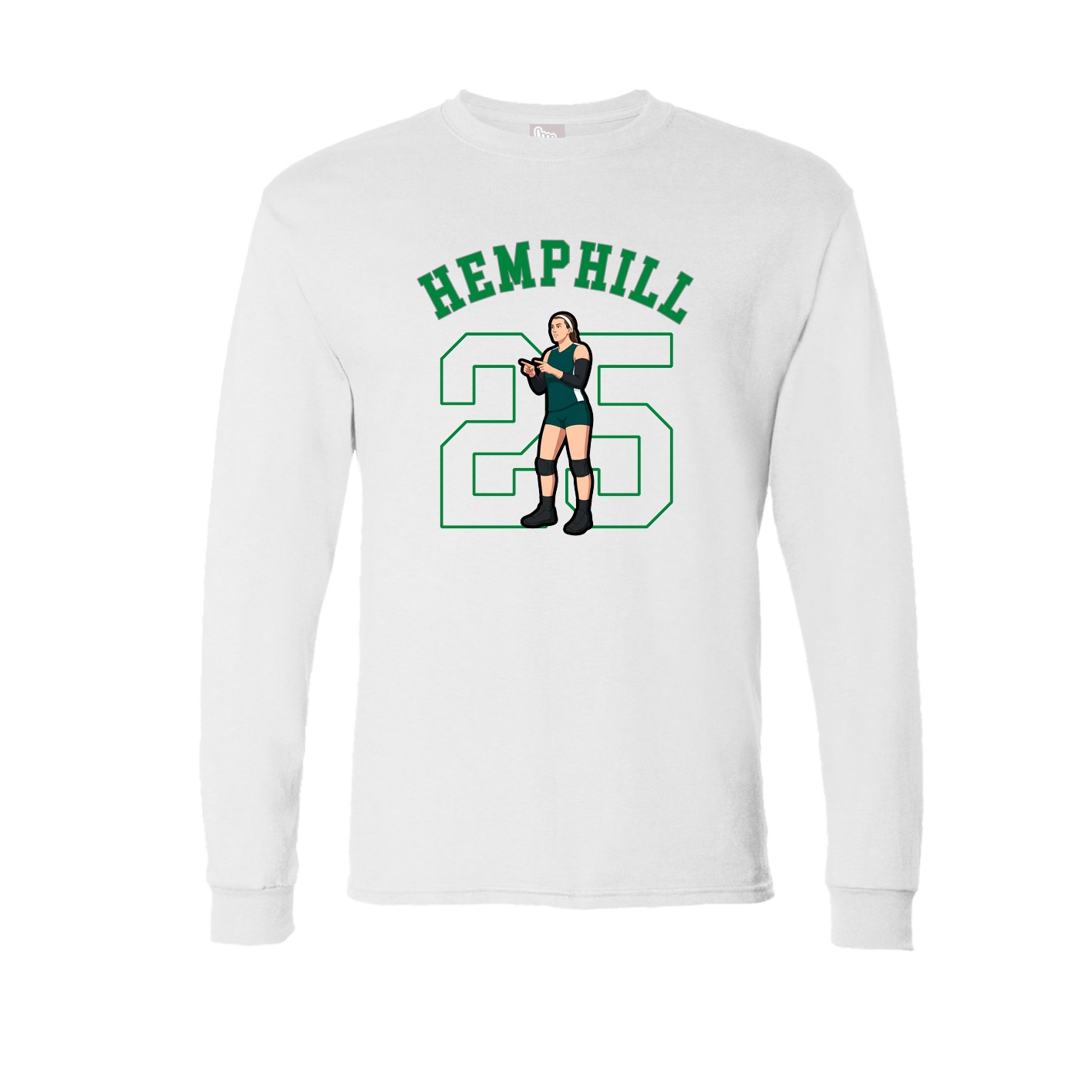 Long Sleeve Tee — Shirsey Arch in White
