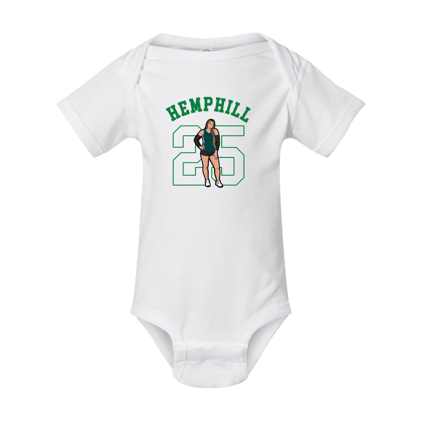 Baby Onesie — Shirsey Arch in White
