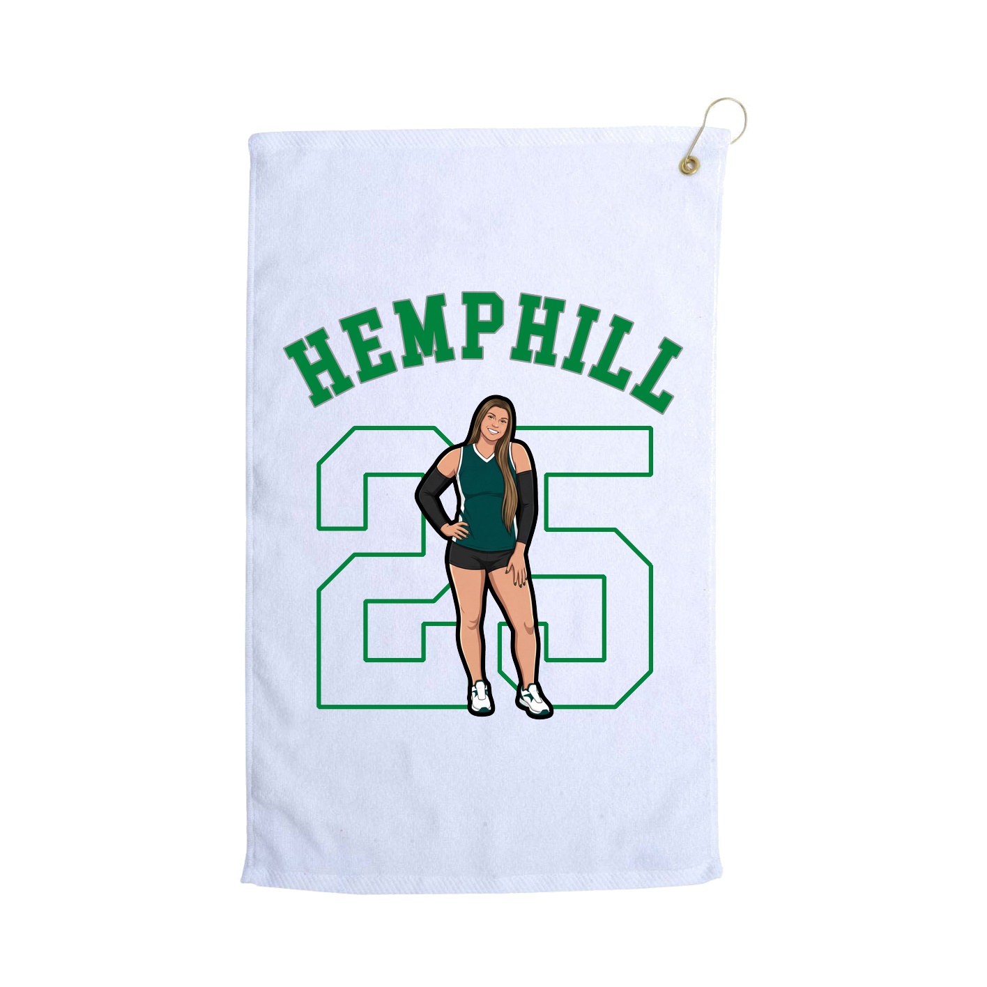 Golf Towel — Shirsey Arch in White