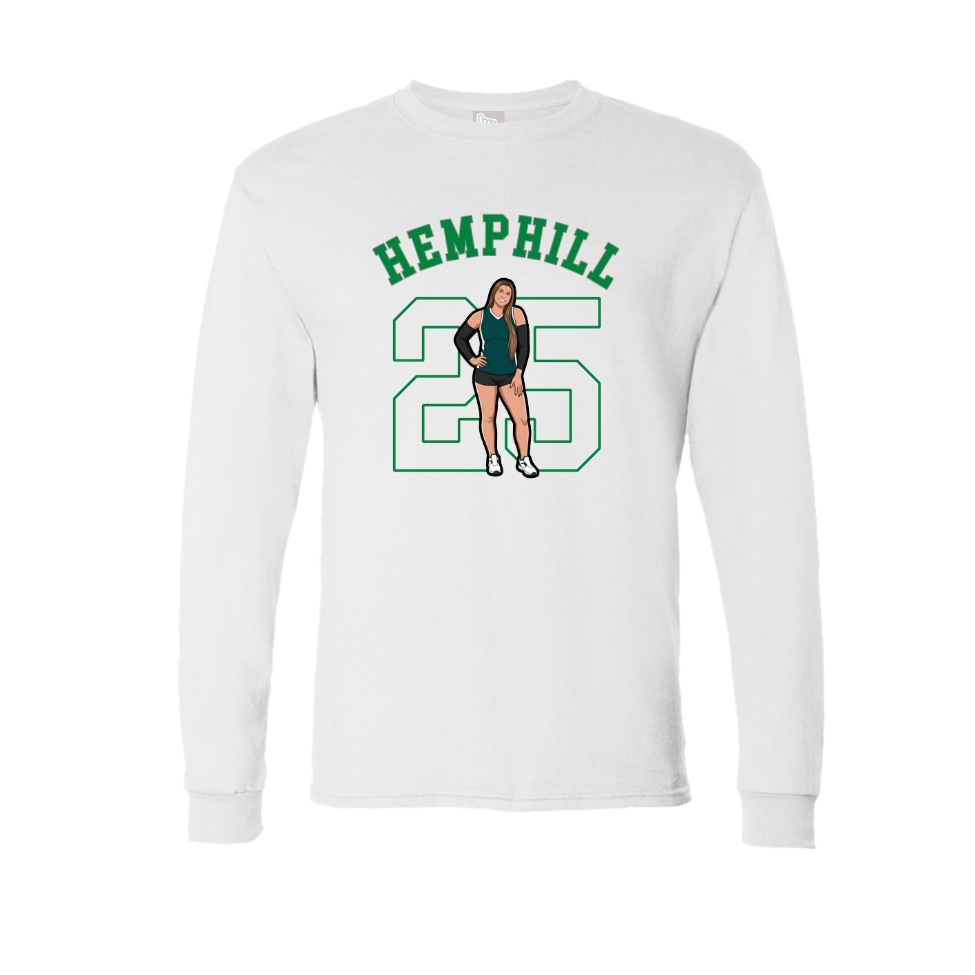 Long Sleeve Tee — Shirsey Arch in White