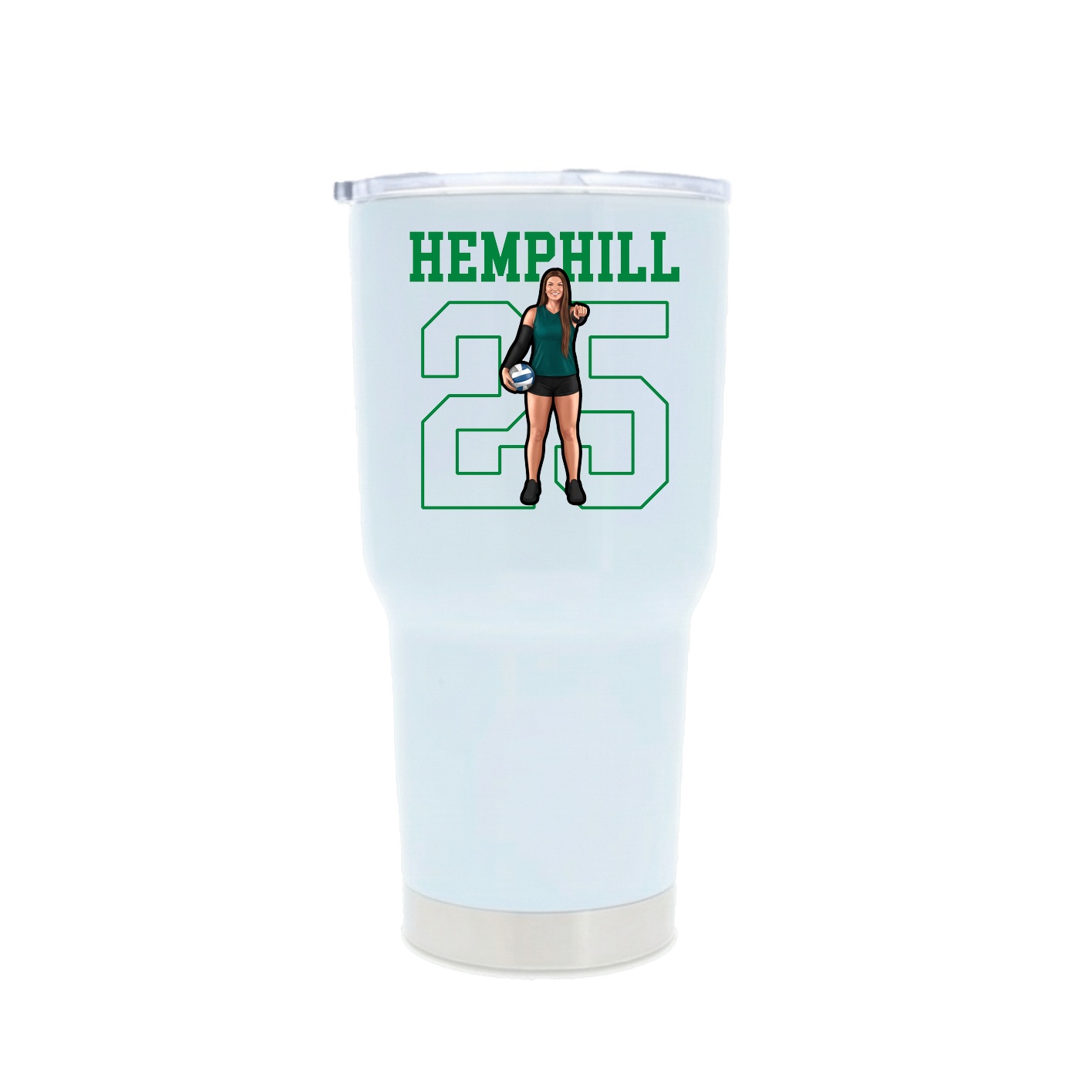 30oz Stainless Steel Tumbler — Shirsey in White