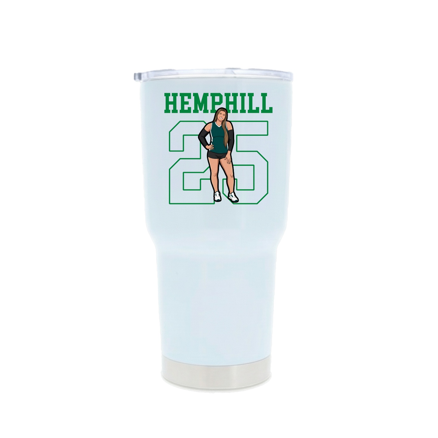 30oz Stainless Steel Tumbler — Shirsey in White