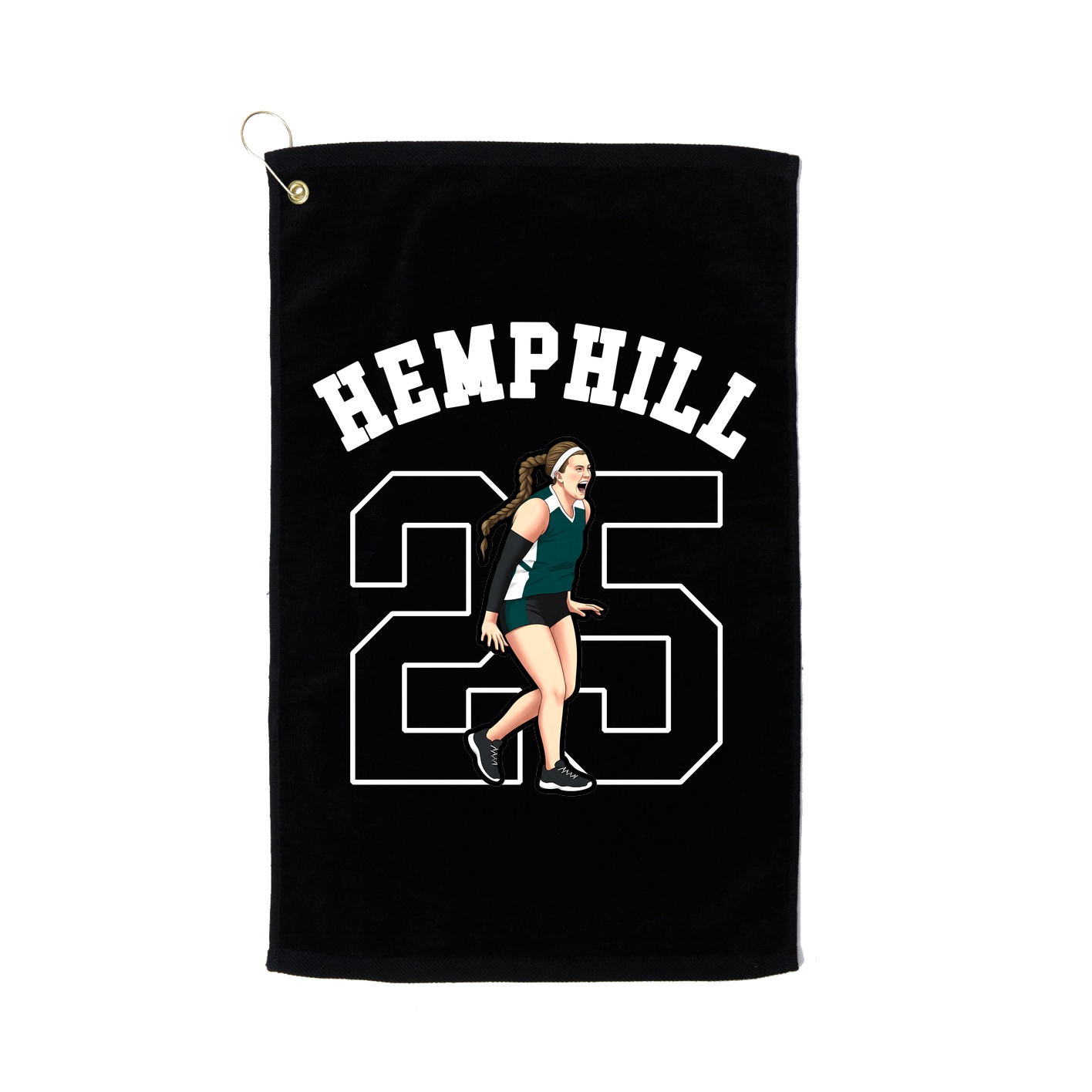 Golf Towel — Shirsey Arch in Black