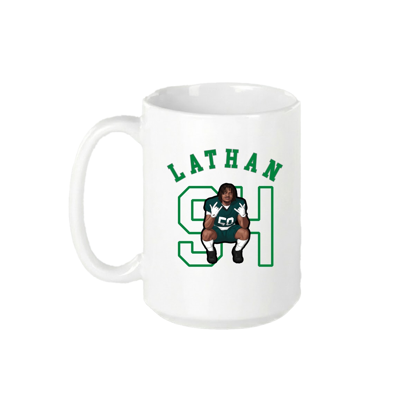 15oz Coffee Mug — Shirsey Arch in White