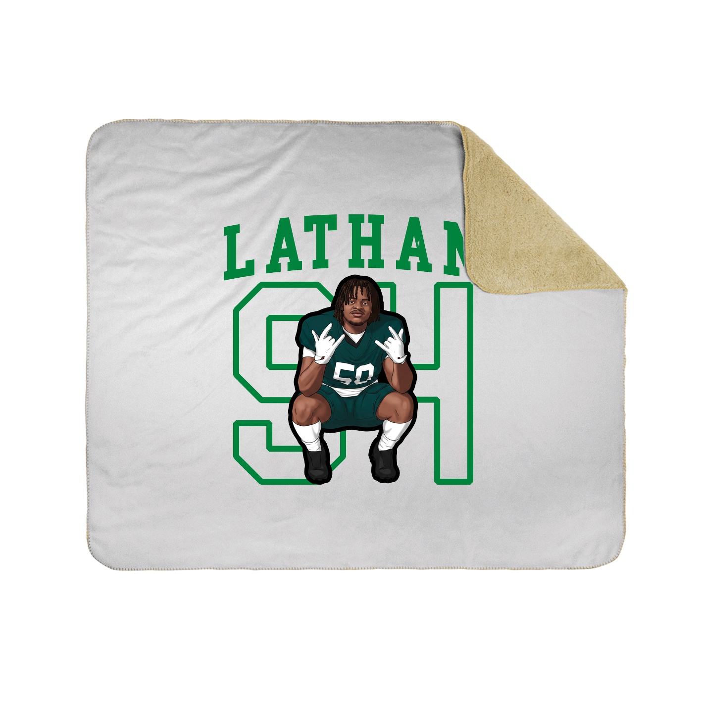 Throw Blanket — Shirsey in White