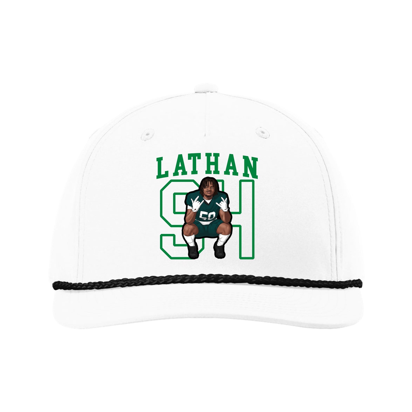 Five-Panel Classic Rope Cap — Shirsey in White