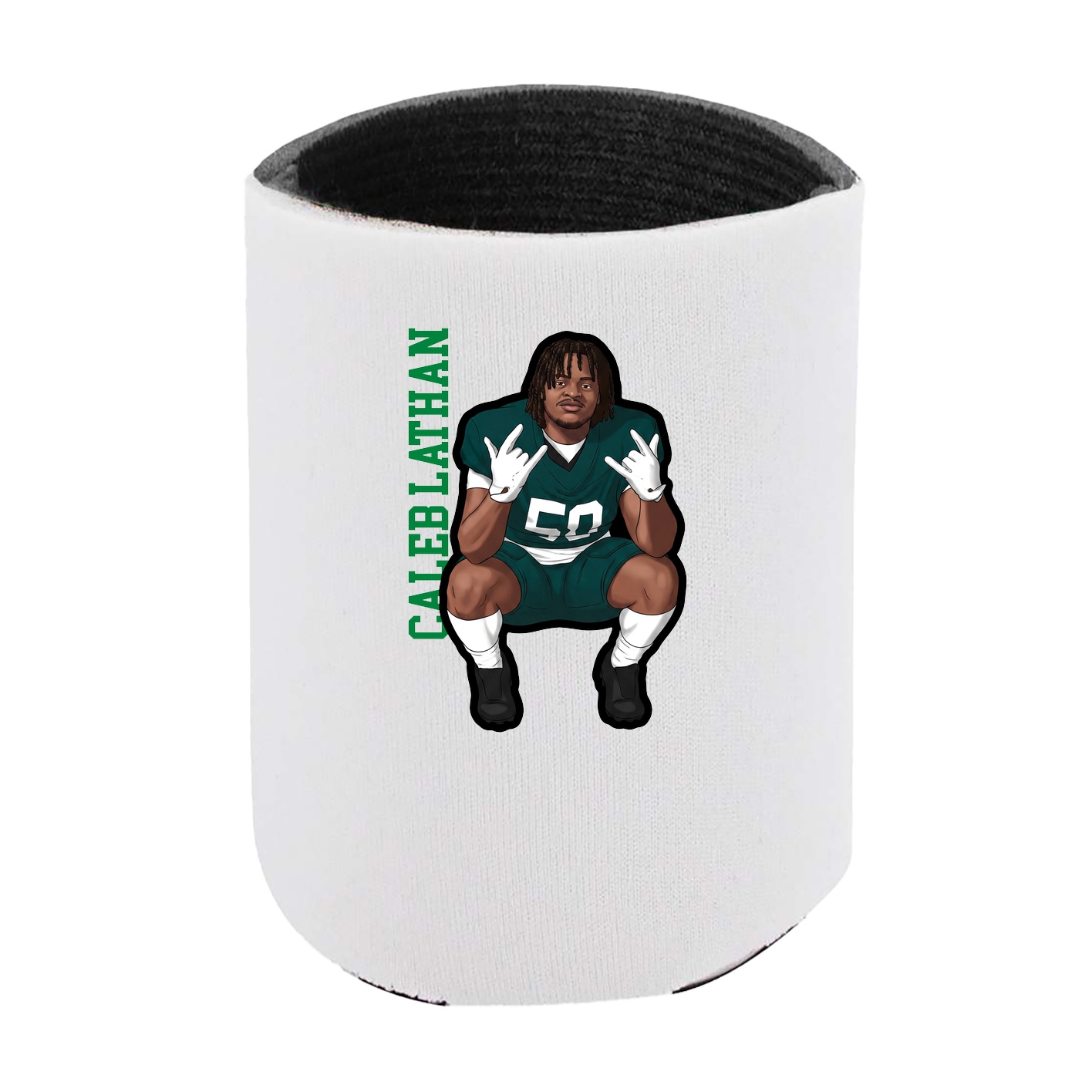 Can Holder — Name Vertical in White