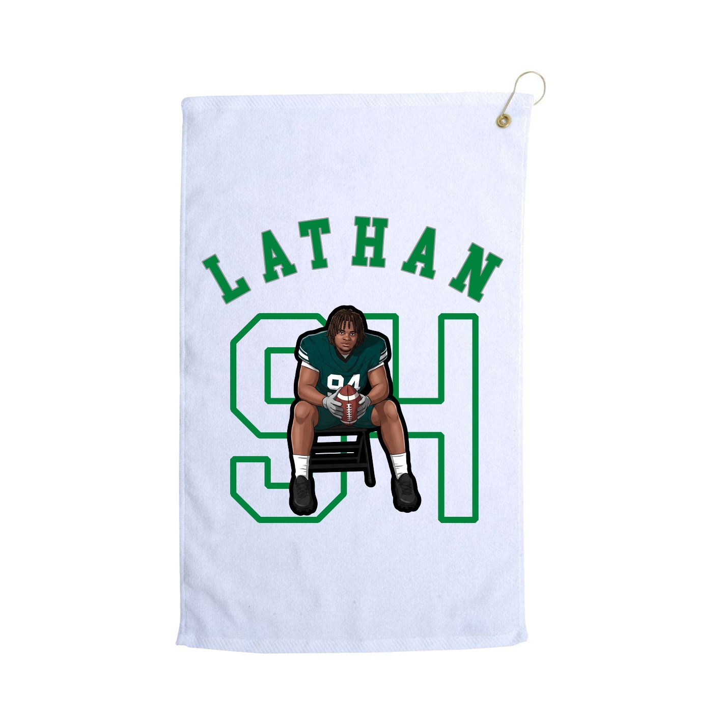 Golf Towel — Shirsey Arch in White