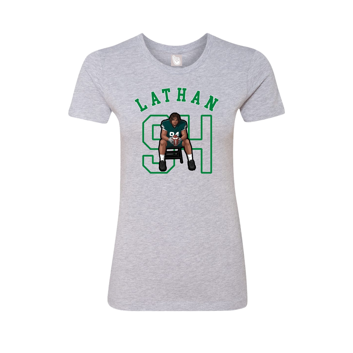 Fitted Women's Tee — Shirsey Arch in Grey